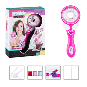 اسباب بازی لوازم آرایشی دستگاه بافت مو کوچک با نخ رنگی BRAIDED HAIR MACHINE _اکسسوری